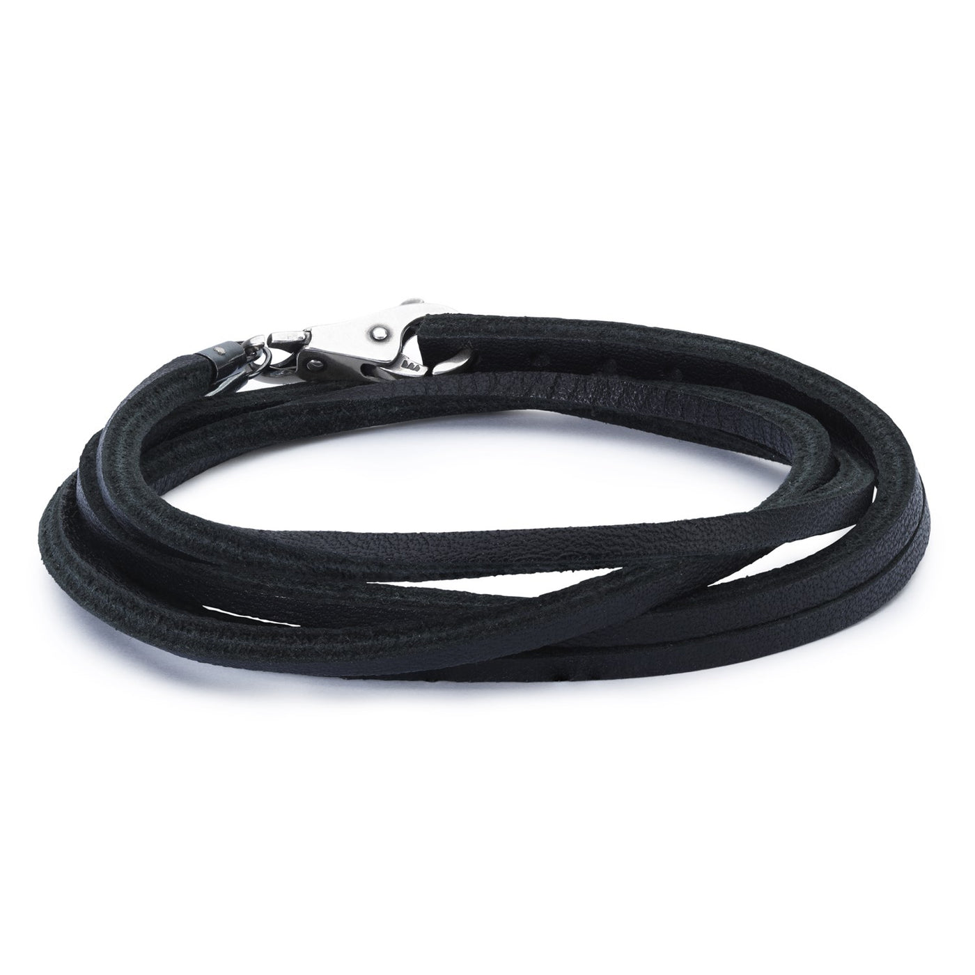 Armband Leder, Schwarz, ohne Verschluss