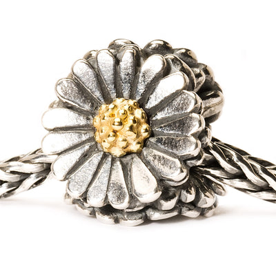 Margerite, 18K Gold/Silber